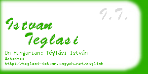 istvan teglasi business card