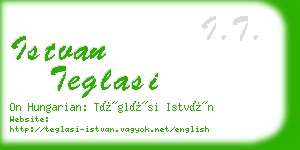 istvan teglasi business card